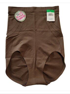 NEW Maidenform Large Brown Brief DMS092 Feel Good Fashion High Waisted